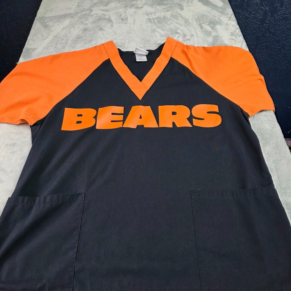 NFL Unisex Chicago Bears Scrub Top Adult Sz Med